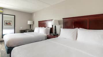 In-room safe, desk, laptop workspace, blackout drapes