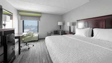 In-room safe, desk, laptop workspace, blackout drapes