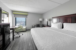 In-room safe, desk, laptop workspace, blackout drapes