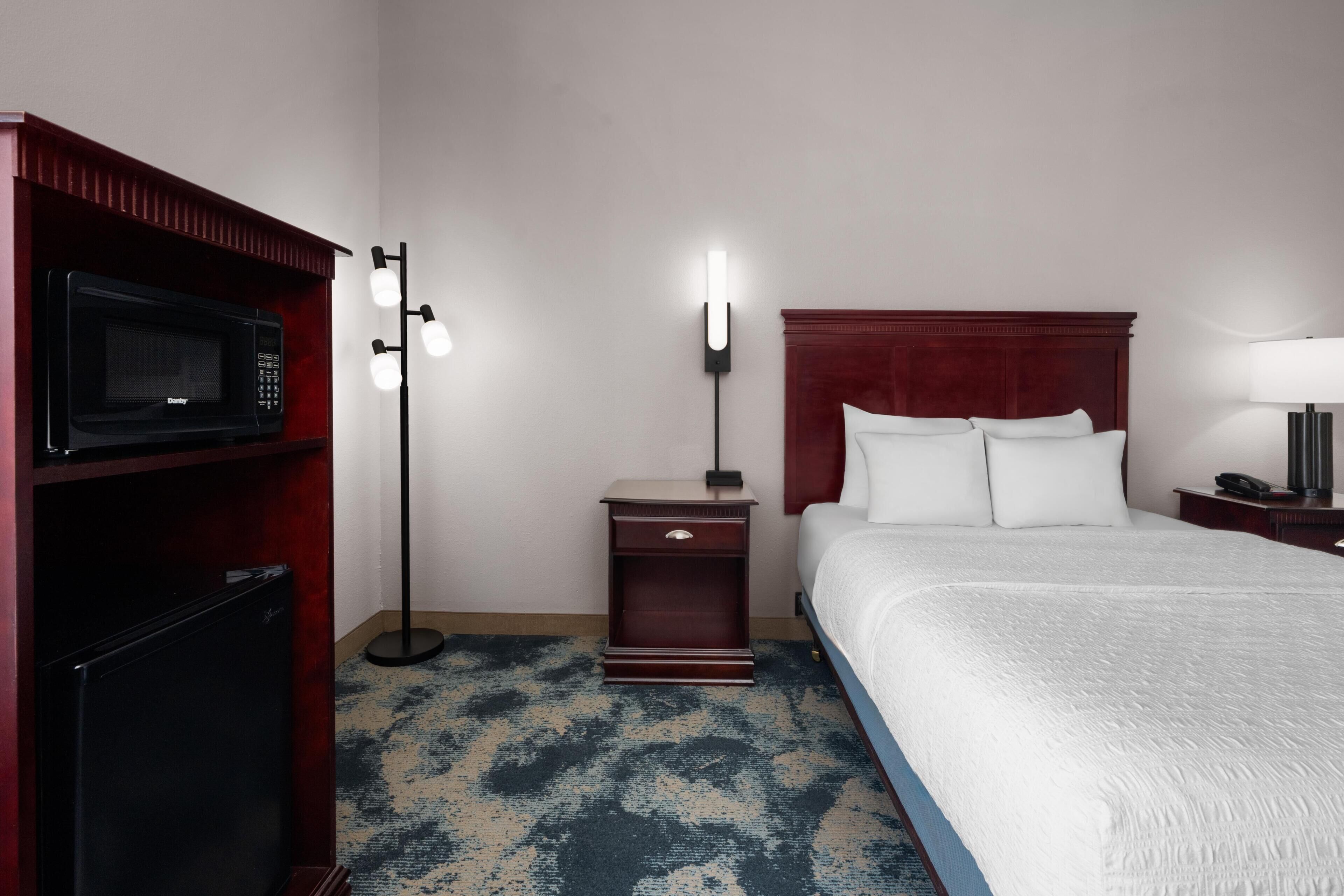 Premium bedding, pillowtop beds, blackout drapes, iron/ironing board