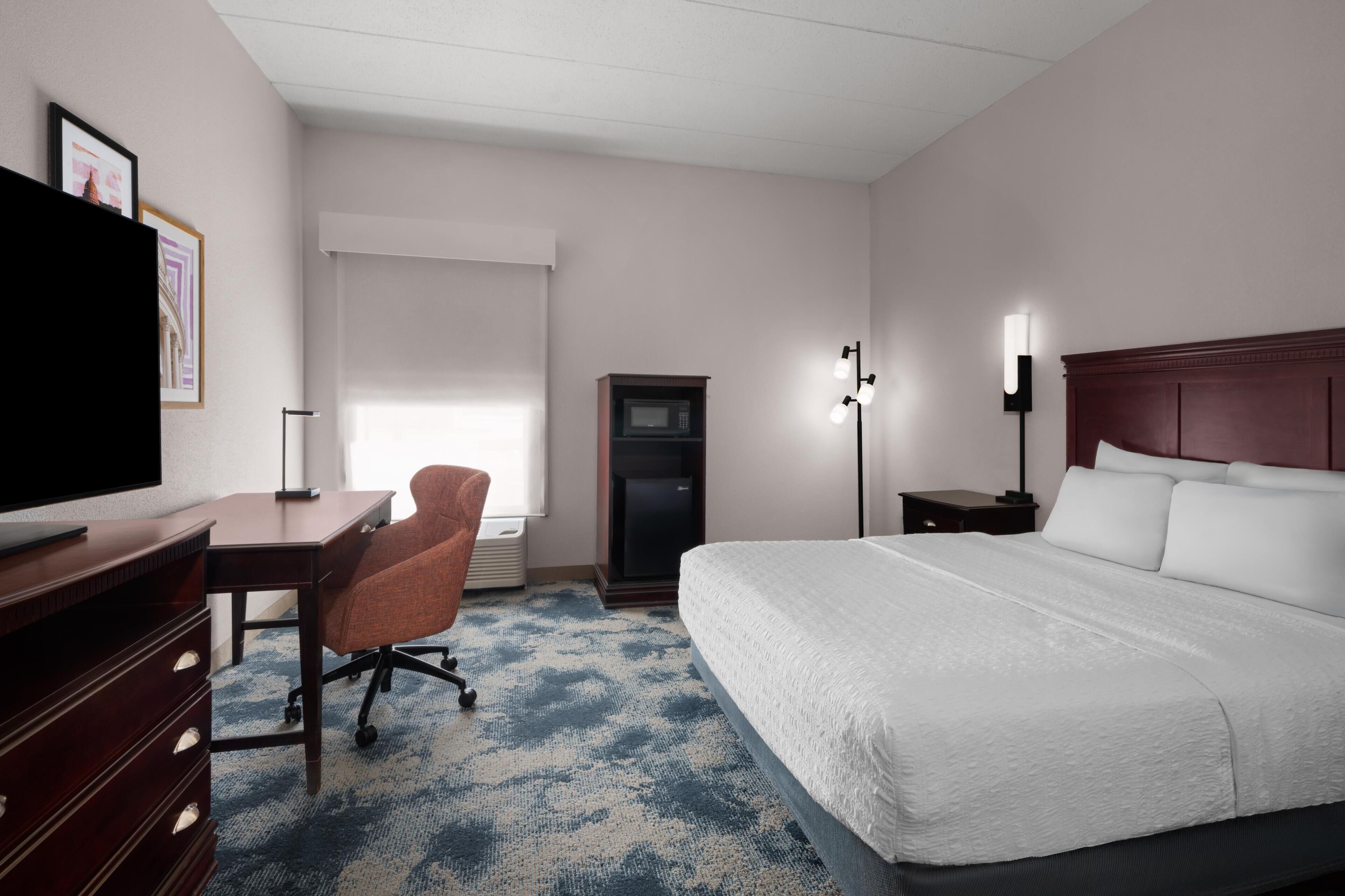 Premium bedding, pillowtop beds, blackout drapes, iron/ironing board