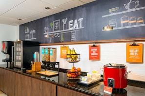Free daily buffet breakfast