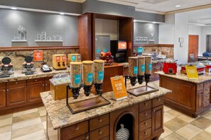 Free daily buffet breakfast