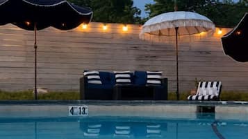 Outdoor pool, open 7:00 AM to 10:00 PM, free pool cabanas