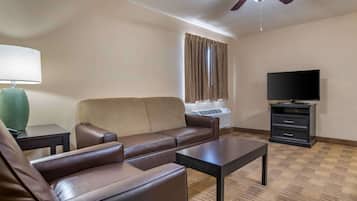 Blackout curtains, iron/ironing board, free WiFi, bed sheets