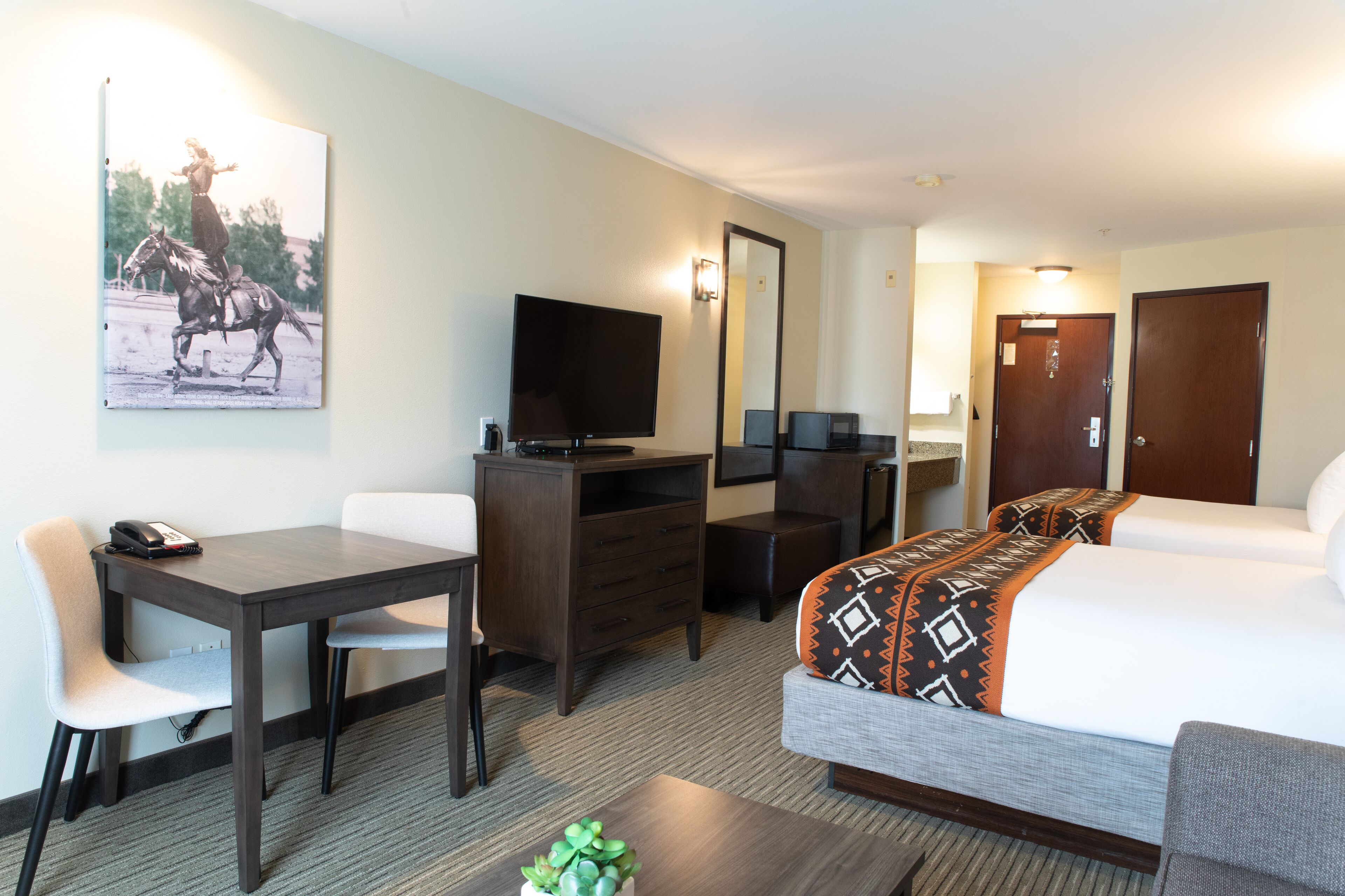 flat-screen tv, dvd player