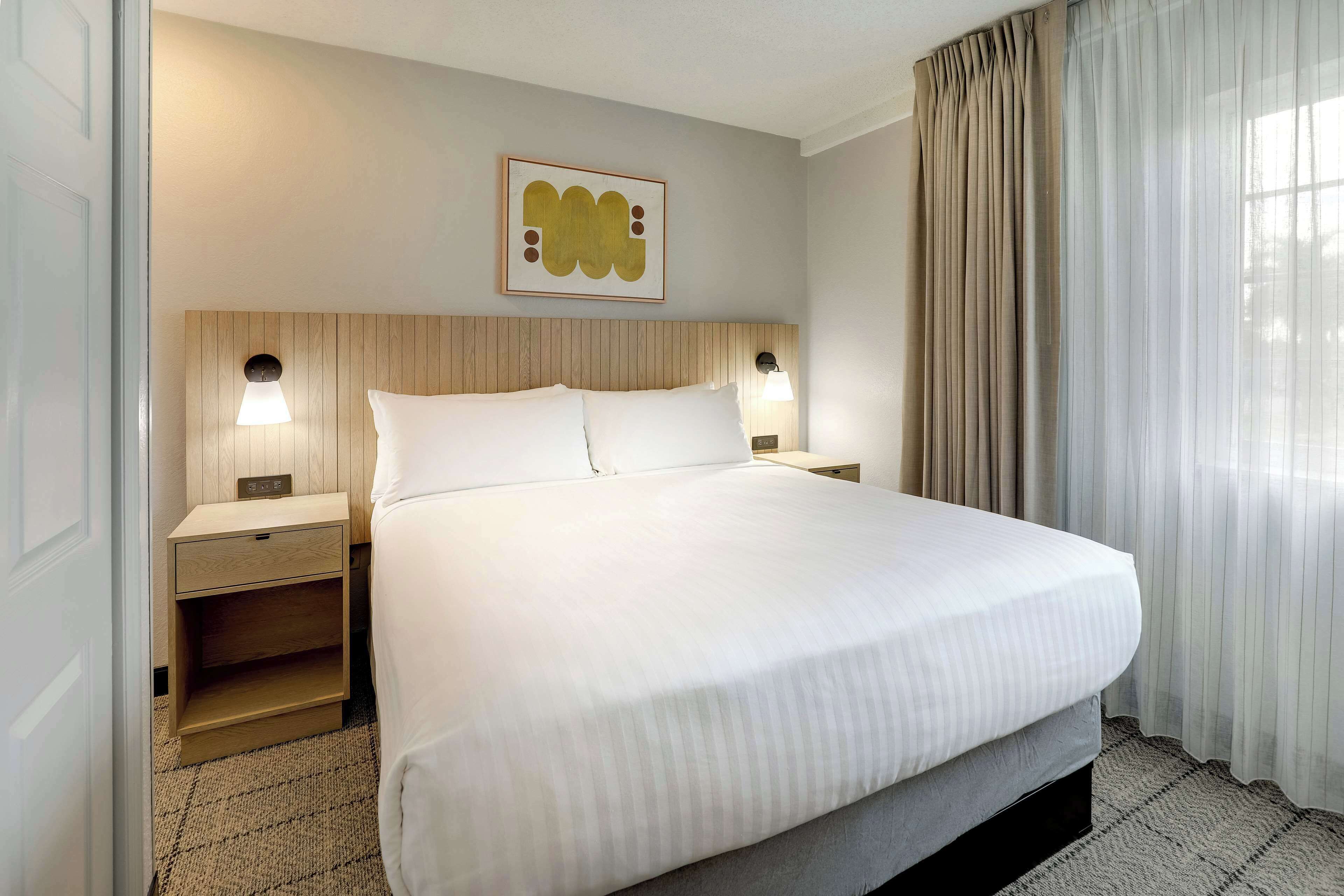 desk, laptop workspace, blackout curtains, soundproofing