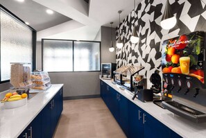 Free daily self-serve breakfast