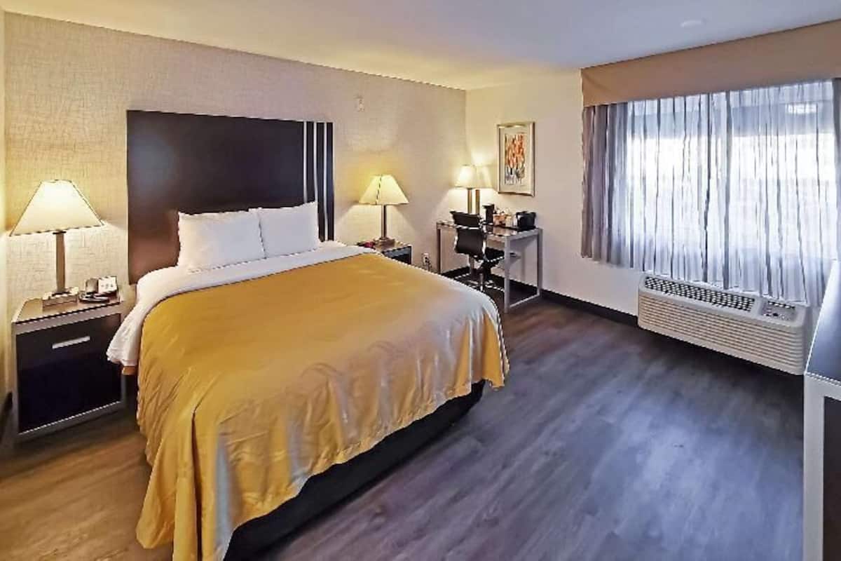Camas con pillow-top, escritorio y espacio para trabajar con laptop