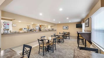 Free daily buffet breakfast