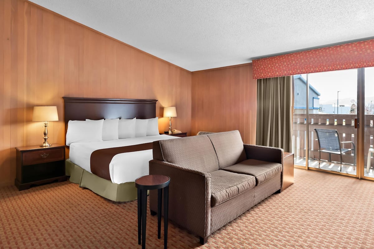 Standard Room, 1 King Bed, Non Smoking, Kitchenette (Larger Room;with Sofabed) | Desk, iron/ironing board, free cribs/infant beds, rollaway beds