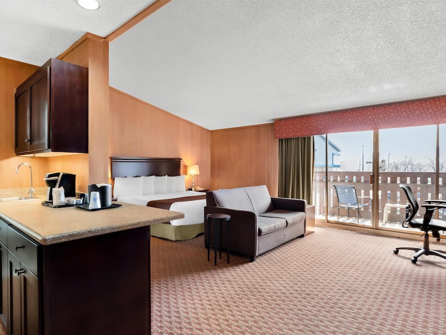 Standard Room, 1 King Bed, Non Smoking, Kitchenette (Larger Room;with Sofabed) | Desk, iron/ironing board, free cribs/infant beds, rollaway beds