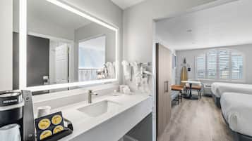 Standard Room, 2 Queen Beds | In-room safe, desk, laptop workspace, iron/ironing board