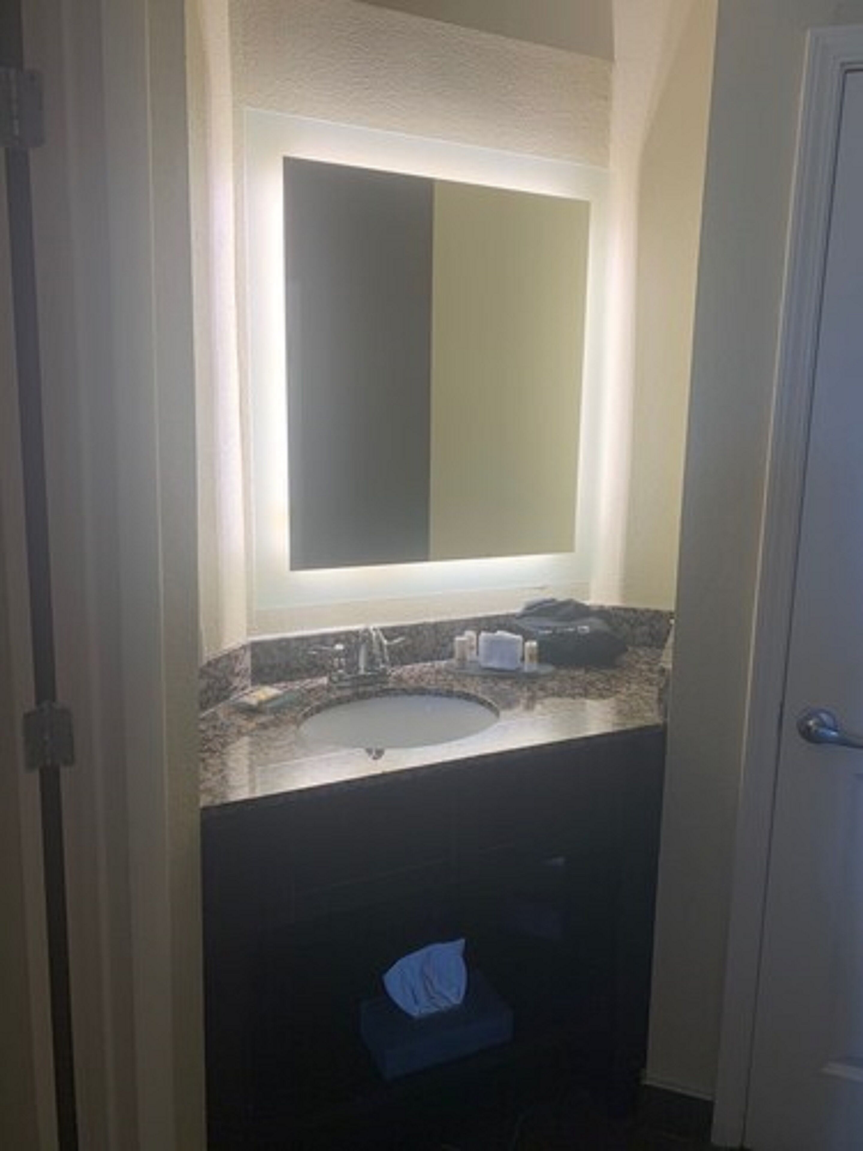 free toiletries, hair dryer, towels