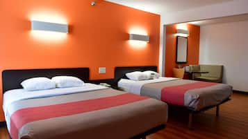 Standard Suite, 2 Queen Beds, Non Smoking | Desk, blackout drapes, free WiFi, bed sheets