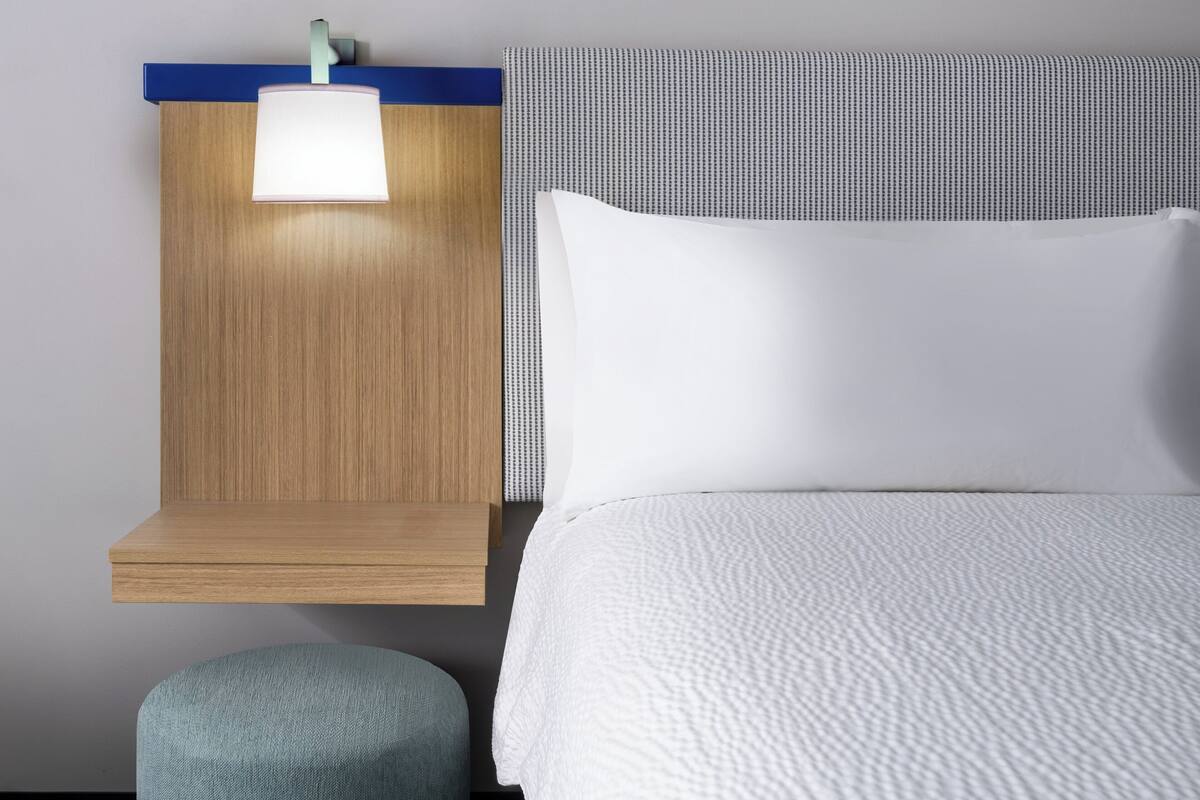 Desk, blackout curtains, free WiFi, bed sheets