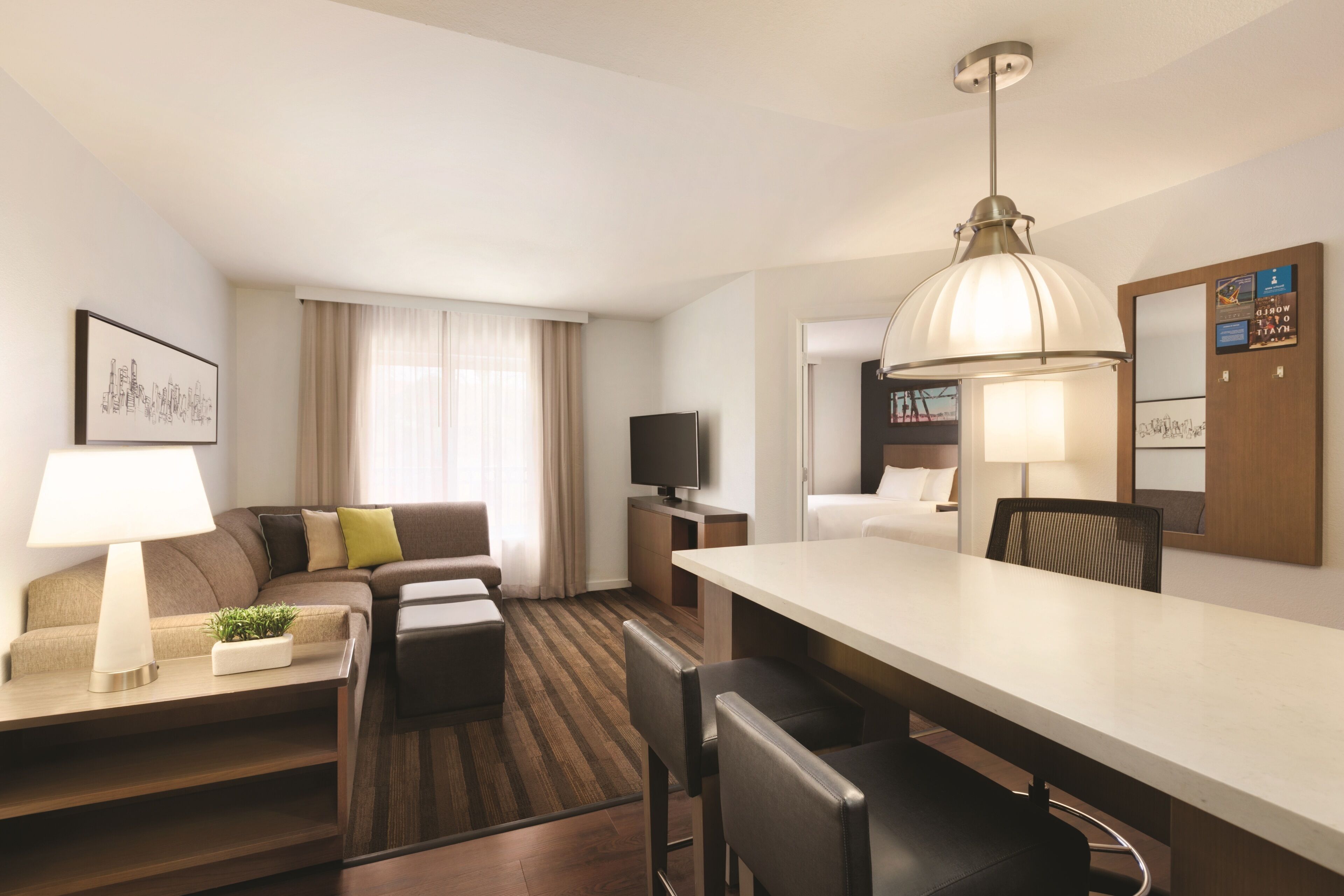 fridge, microwave, coffee/tea maker