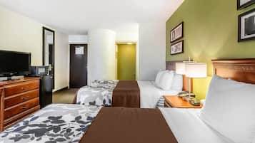 Ropa de cama de alta calidad, escritorio, cortinas opacas
