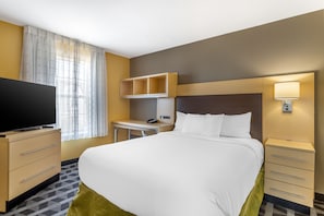 In-room safe, desk, iron/ironing board, free cribs/infant beds
