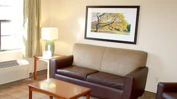 Suite, 1 Queen Bed with Sofa bed, Non Smoking | Desk, laptop workspace, iron/ironing board, free WiFi