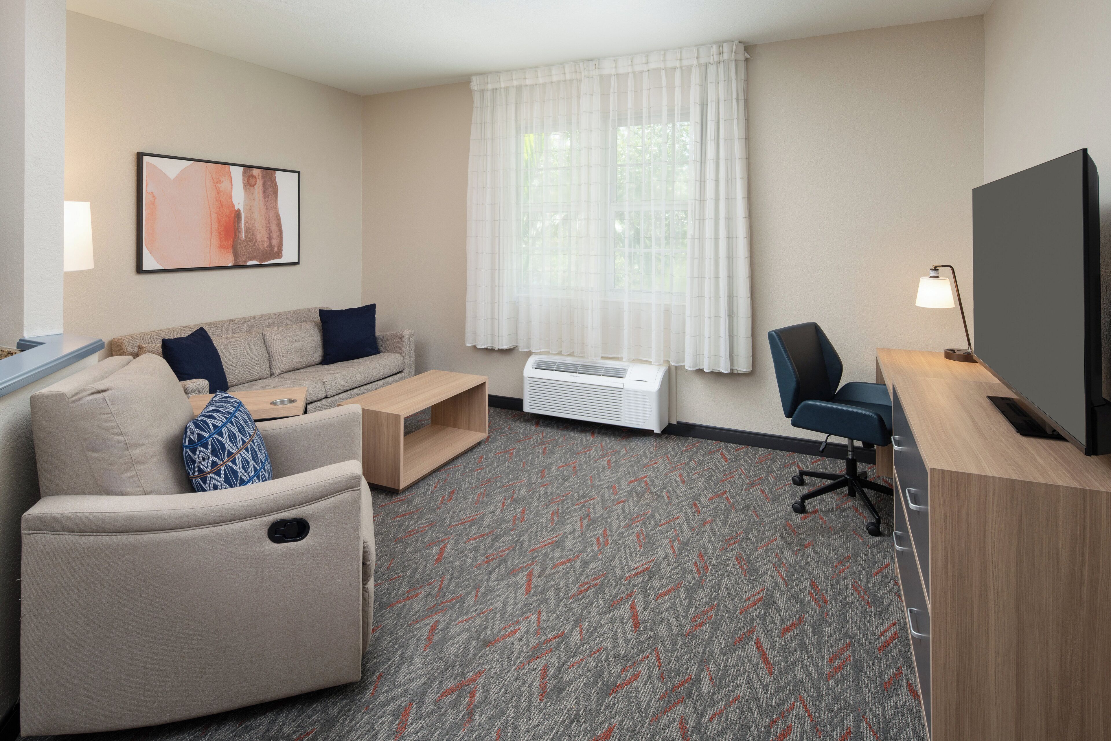 Hypo-allergenic bedding, desk, iron/ironing board