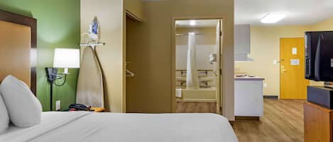 Desk, iron/ironing board, free WiFi, bed sheets