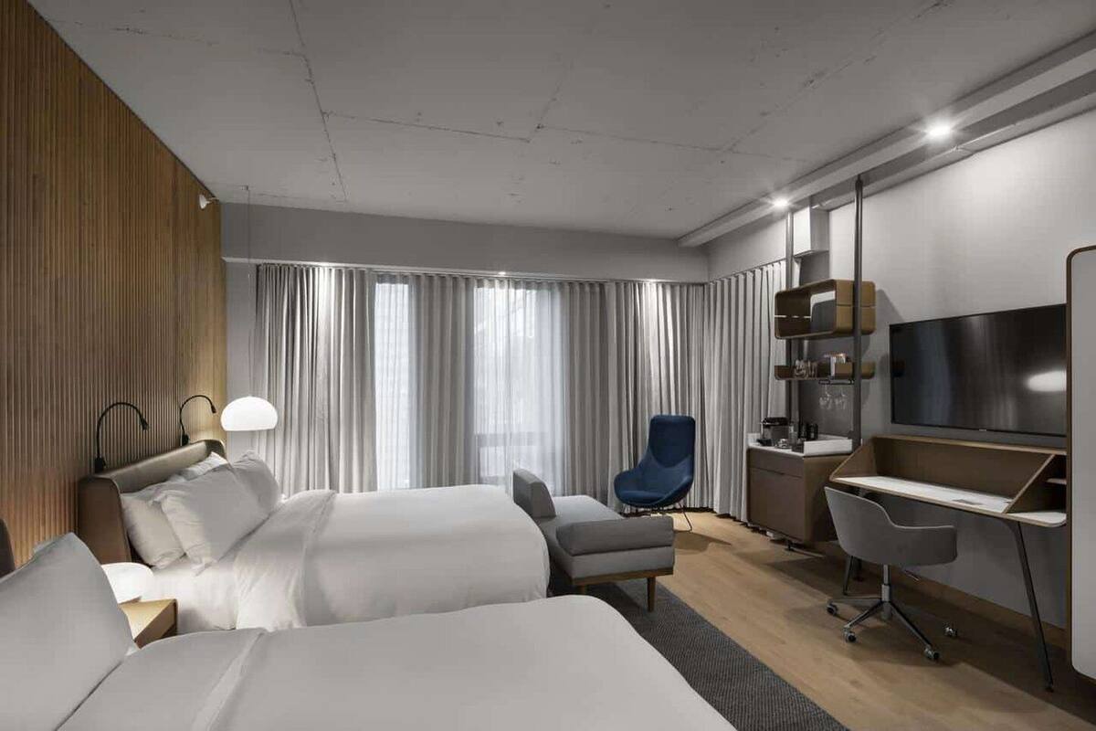 signature room, 2 queen beds | 1 bedroom, egyptian cotton sheets, premium bedding, down duvets