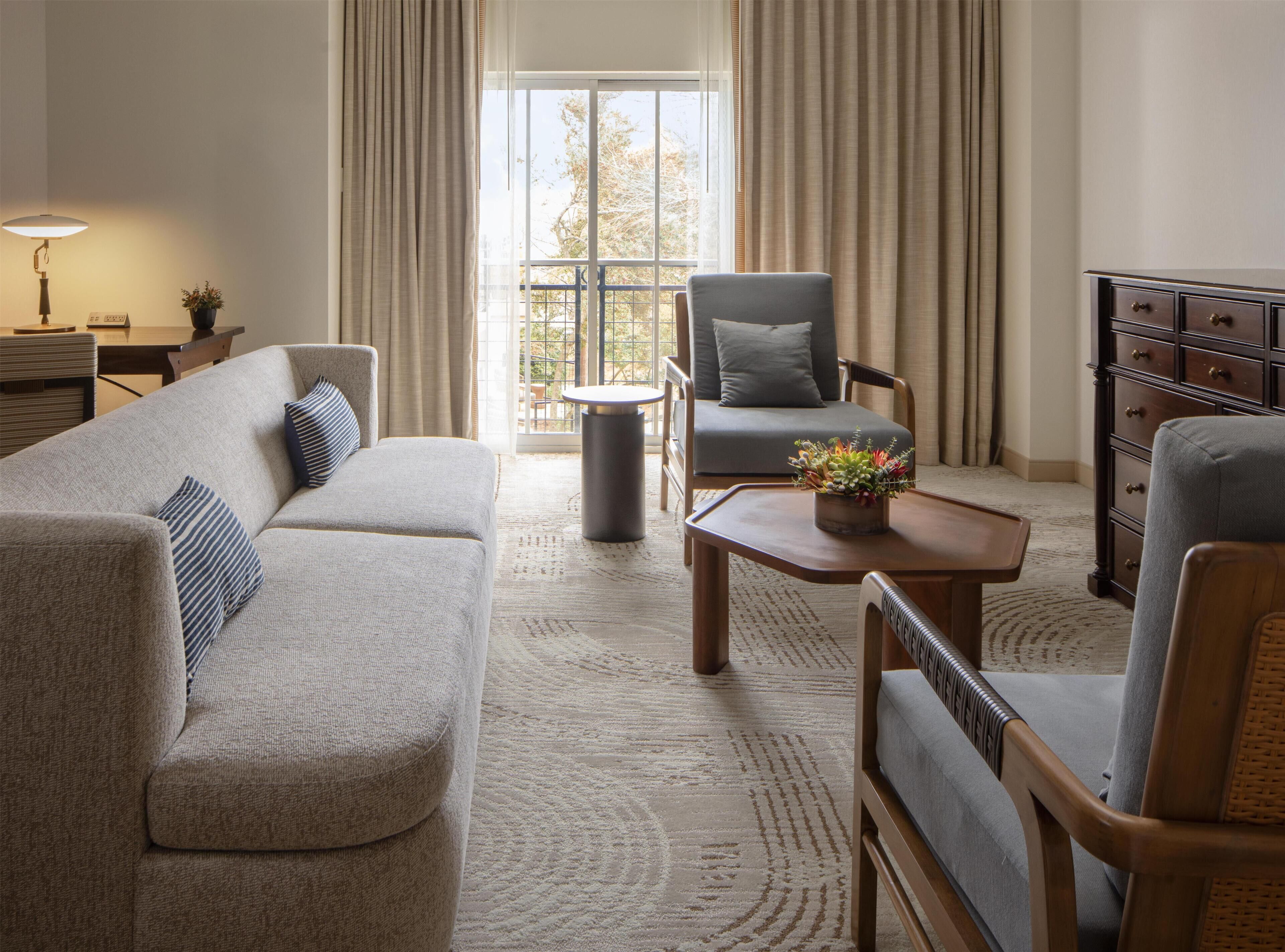 42-inch flat-screen TV with satellite channels