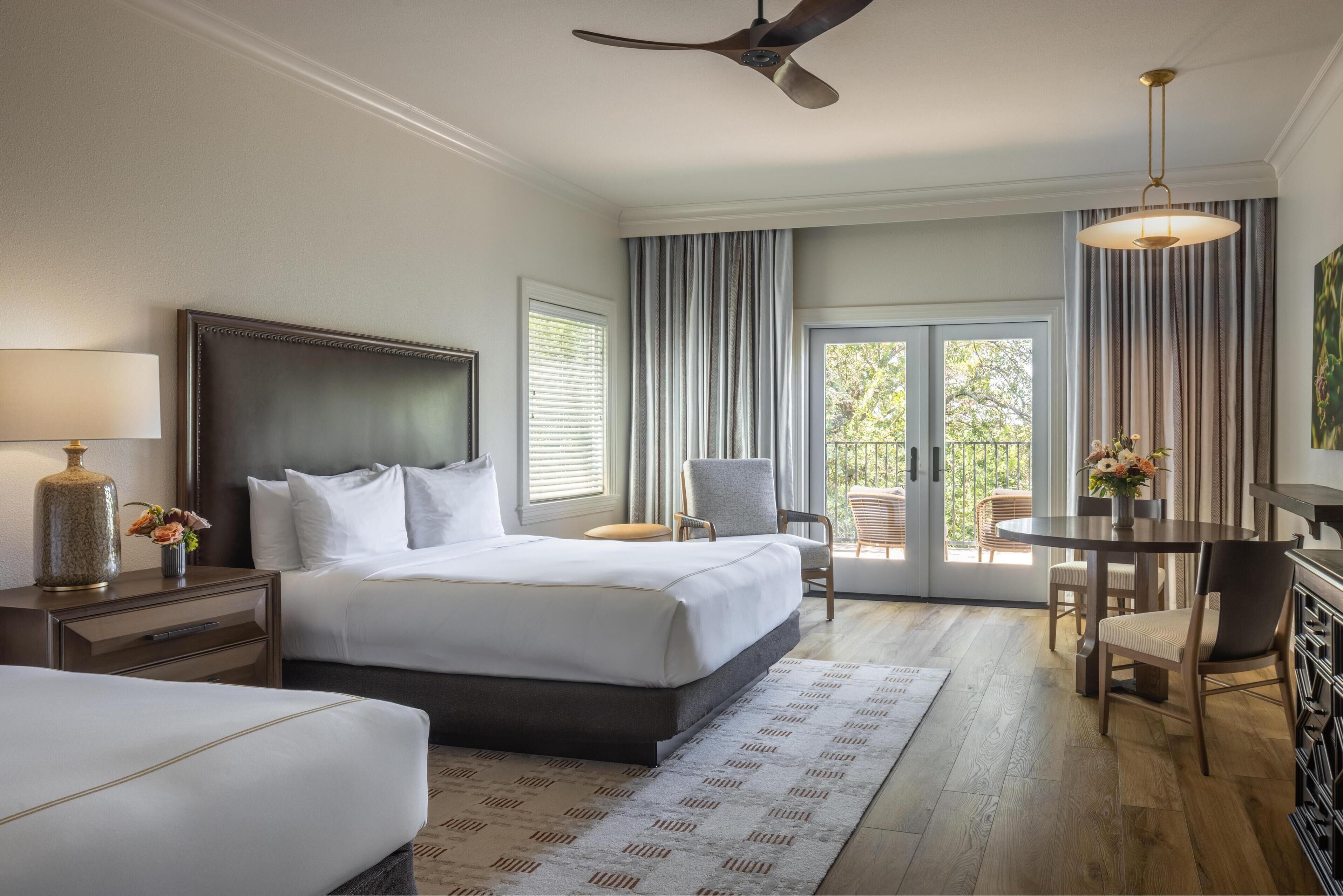 Hypo-allergenic bedding, in-room safe, desk, laptop workspace