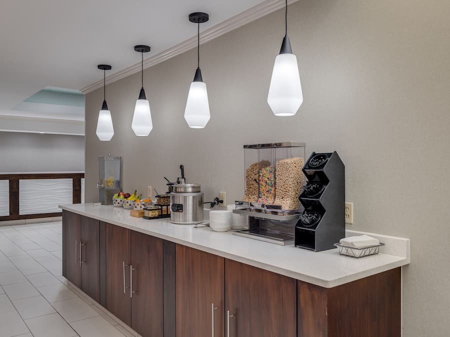 Free daily buffet breakfast