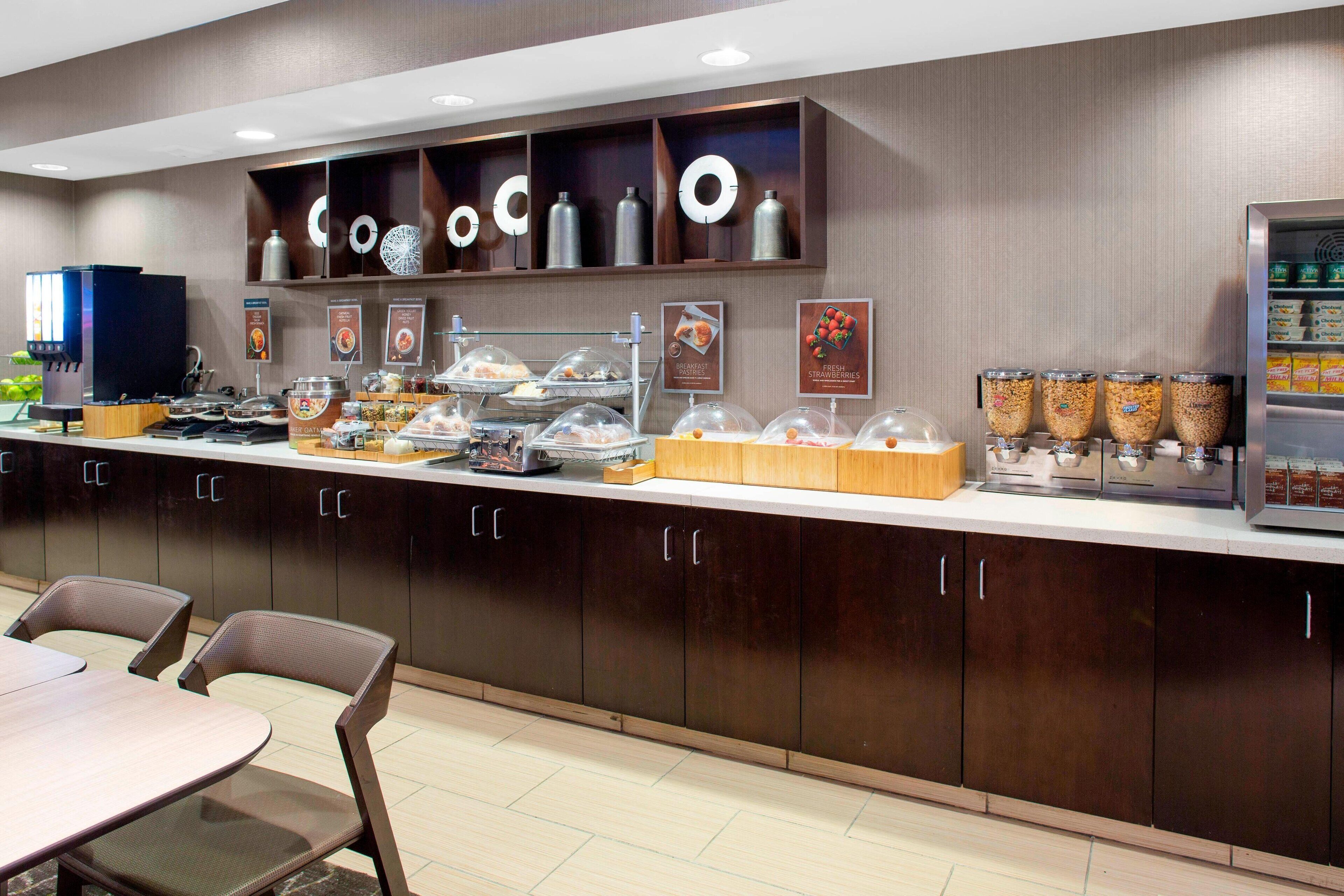 free daily self-service breakfast