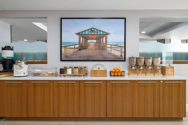 Free daily buffet breakfast