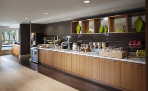 Free daily buffet breakfast