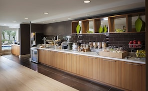 Free daily buffet breakfast