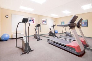 Stay active with a variety of exercise equipment, including treadmills, ellipticals, and stationary bikes.