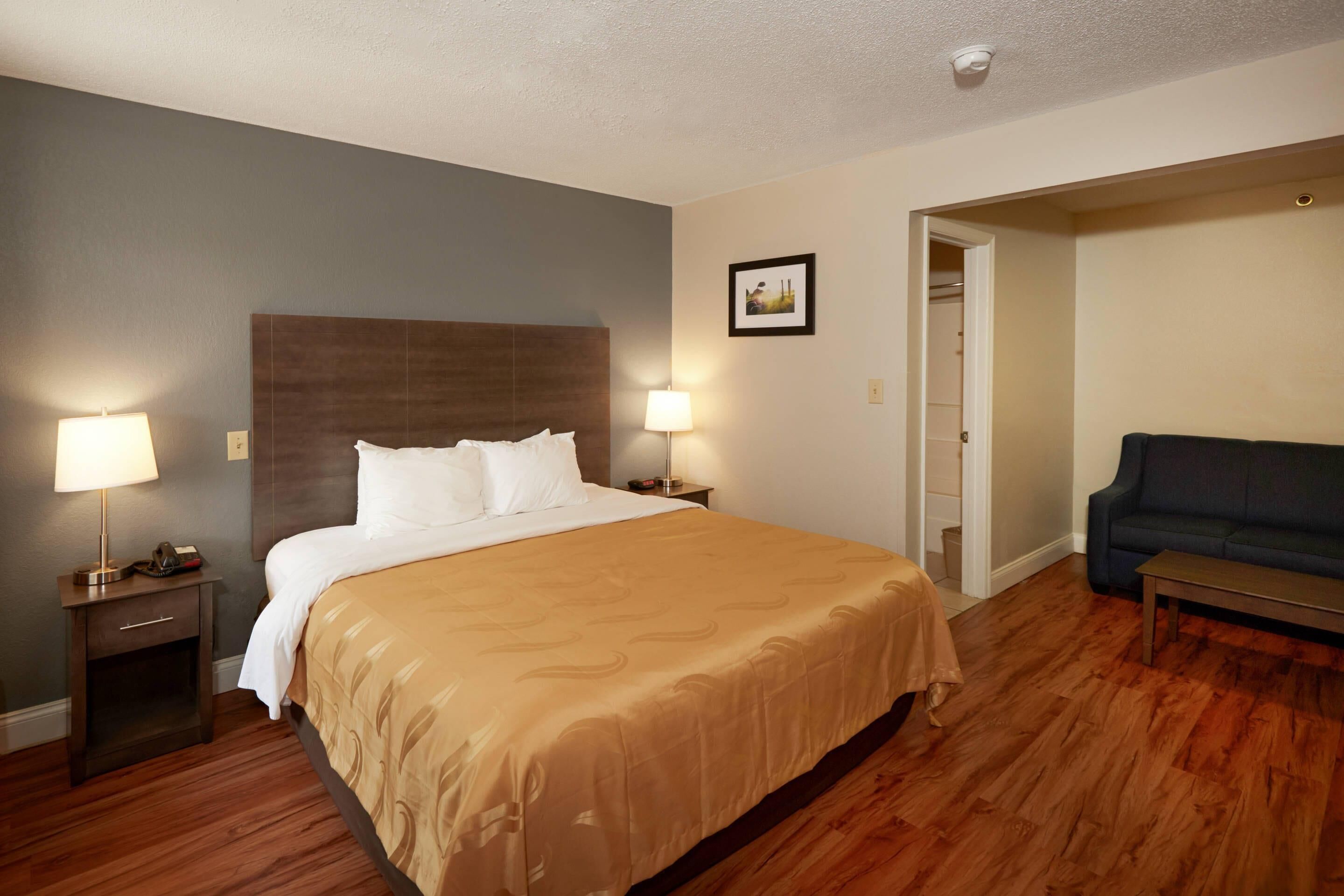 1 King Bed, Suite, Nonsmoking, Upgrade | In-room safe, desk, iron/ironing board, free cribs/infant beds