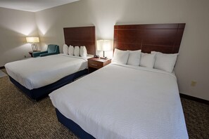 Standard Room, 2 Queen Beds, Non Smoking, Refrigerator & Microwave | Premium bedding, pillowtop beds, minibar, laptop workspace