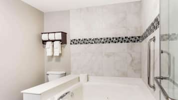 Free toiletries, hair dryer, towels