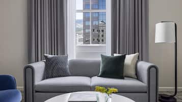 Suite, 1 King Bed (Majestic) | Frette Italian sheets, premium bedding, down comforters, pillowtop beds