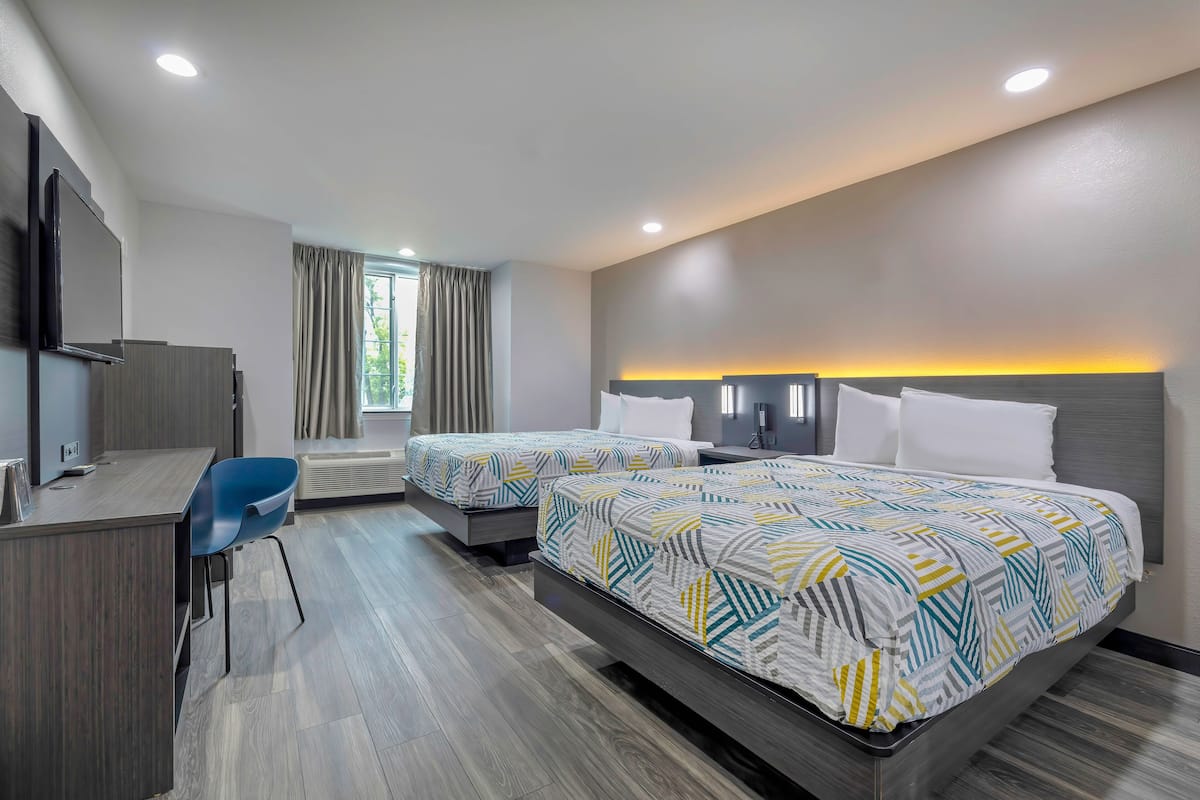 Desk, free WiFi, bed sheets