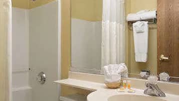 Hair dryer, towels
