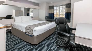 Suíte estúdio, 1 cama Queen, para não fumantes | Roupas de cama antialérgicas, ferros/tábuas de passar roupa