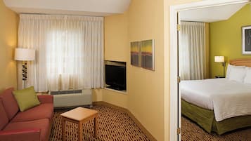 En 32-tommers Flatskjerm-TV med kabel-kanaler samt TV og Netflix