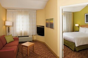 32-inch flat-screen TV with cable channels, TV, Netflix