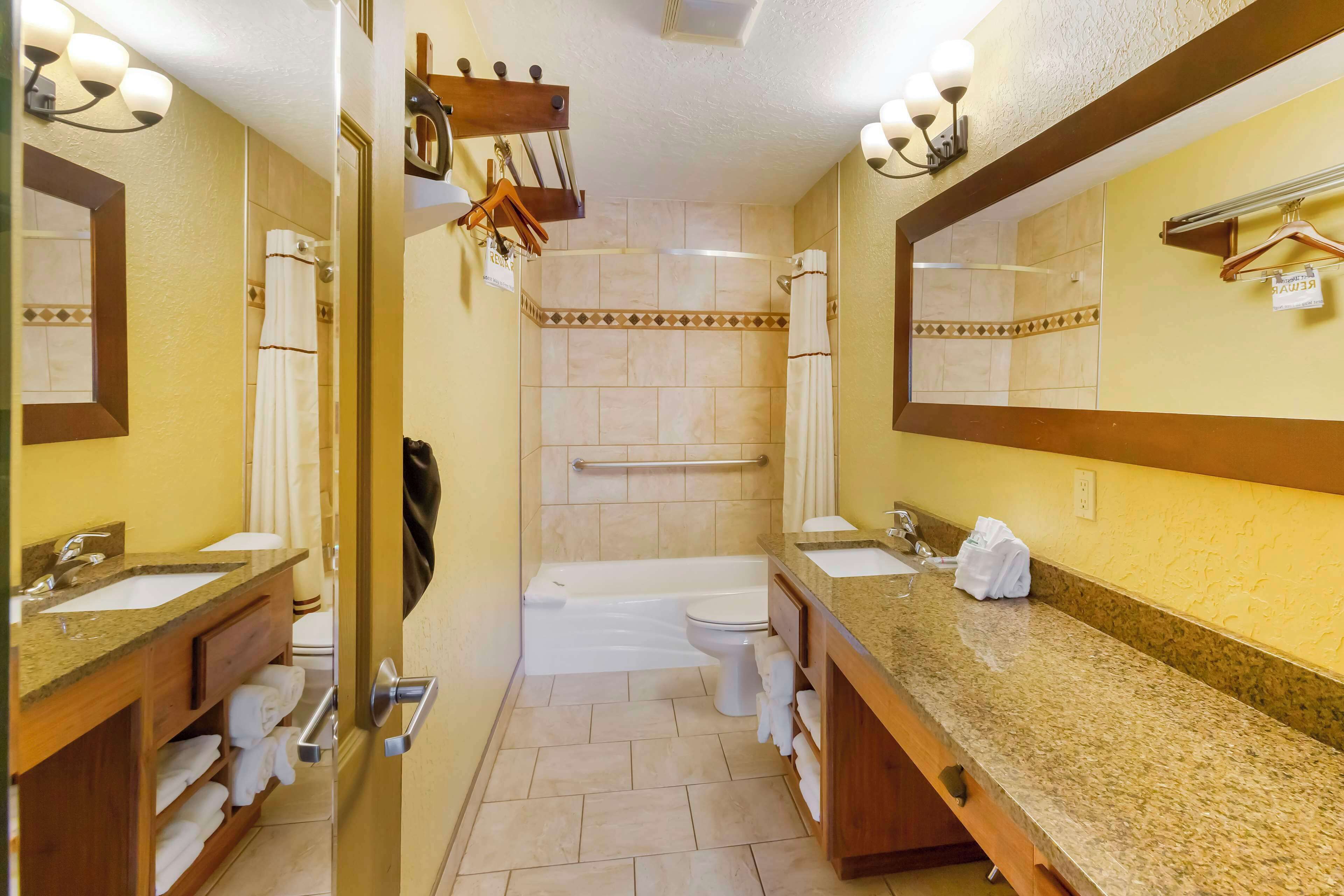 standard room, 1 king bed, accessible, bathtub | bathroom | free toiletries, hair dryer, towels