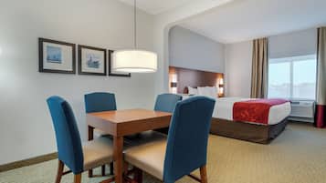 Suite, 1 King Bed, Non Smoking | In-room safe, desk, laptop workspace, blackout drapes
