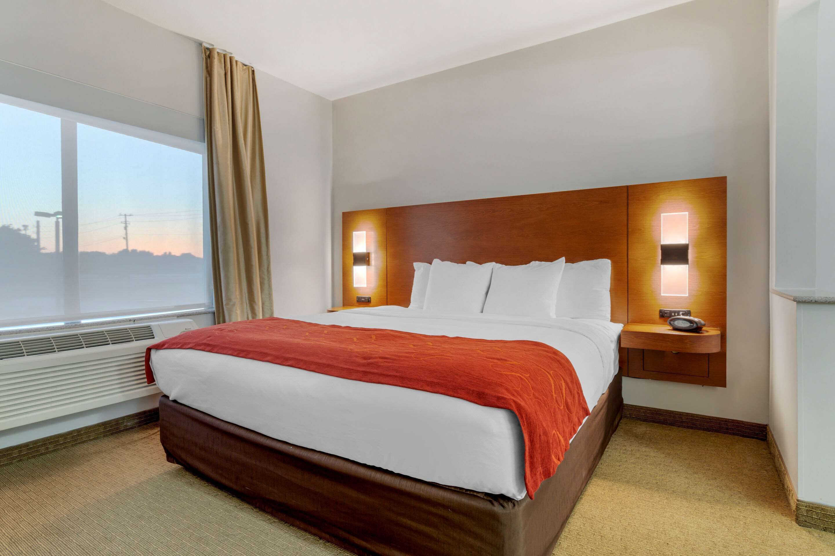 suite, multiple beds, non smoking | in-room safe, desk, laptop workspace, blackout curtains