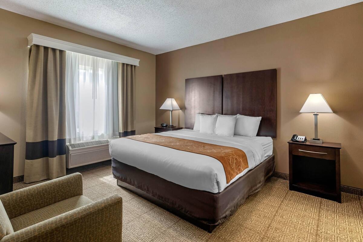 Suite, 1 King Bed with Sofa bed, Non Smoking | Desk, blackout drapes, iron/ironing board, free WiFi