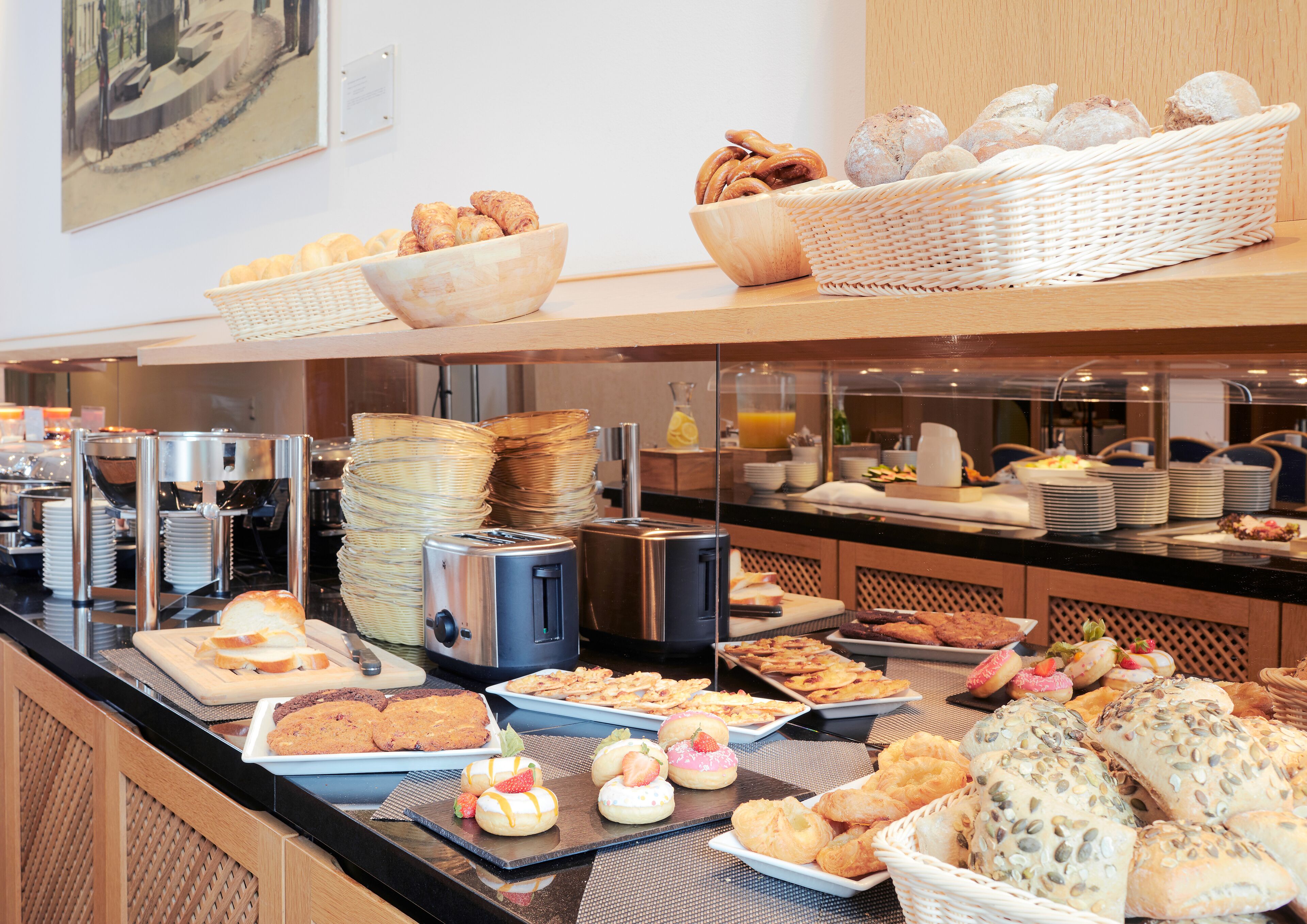 daily buffet breakfast (eur 19 per person)