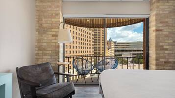 Double Queen Balcony | Premium bedding, in-room safe, blackout drapes, iron/ironing board